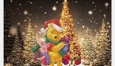 Winnie The Pooh Christmas Phone Wallpaper