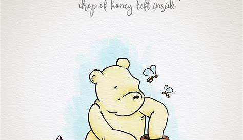 Winnie The Pooh Poster Quotes Piglet Quote Wall Art Disney Watercolor