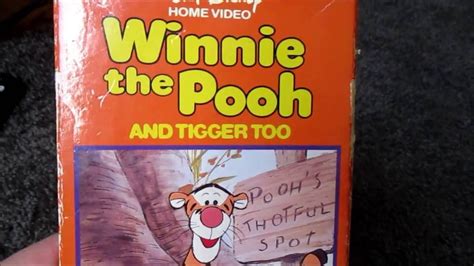 winnie the pooh and tigger too 1986 vhs