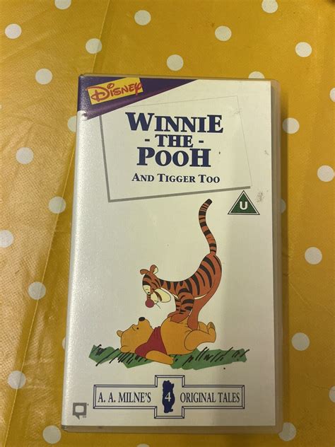 winnie the pooh and tigger too 1993 vhs 1974