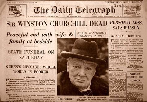 winston churchill dies 1965