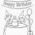 winter birthday coloring pages