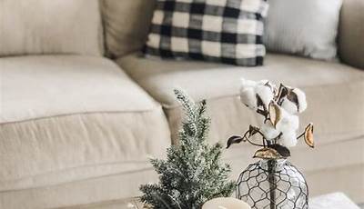 Winter Coffee Table Decor After Christmas