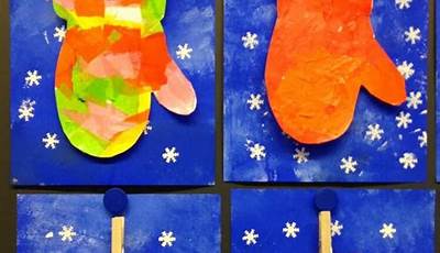 Winter Painting Ideas For Kindergarten