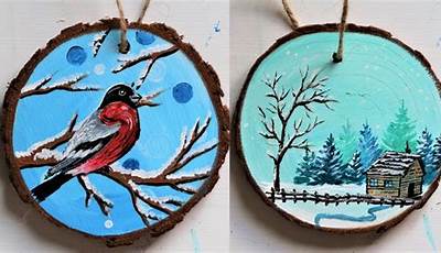 Winter Painting Ideas On Wood