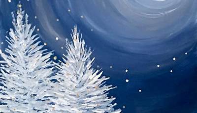 Winter Painting Ideas Trees