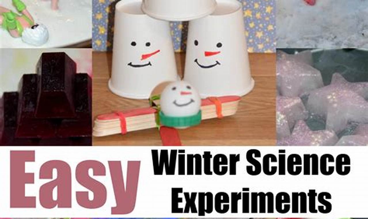 winter science experiments for kindergarten