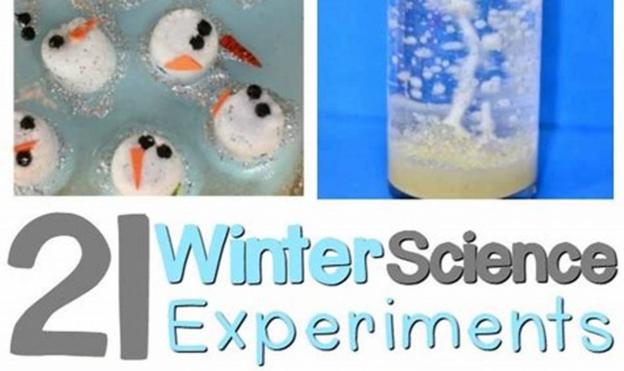 winter science experiments high school