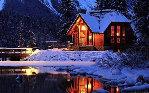 Winter Cabin Wallpapers Wallpaper Cave