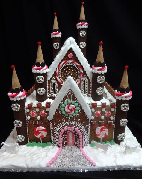 winter castle gingerbread house