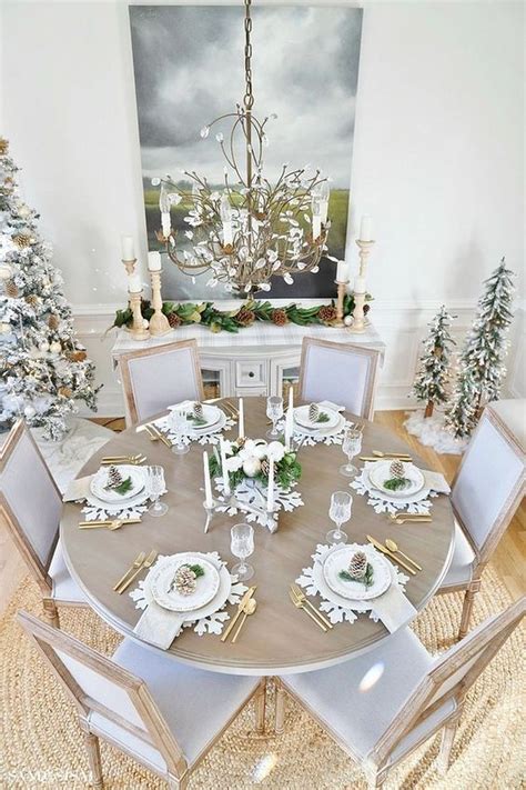 Winter Decor For Dining Room Table