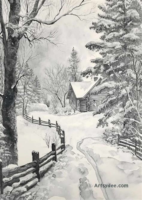 Winter Drawing Techniques That Work!