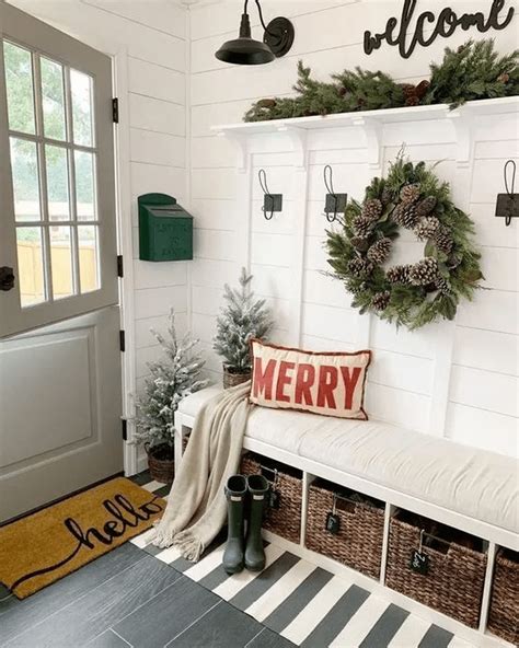 Christmas Entry Decor Organize Clean Decorate