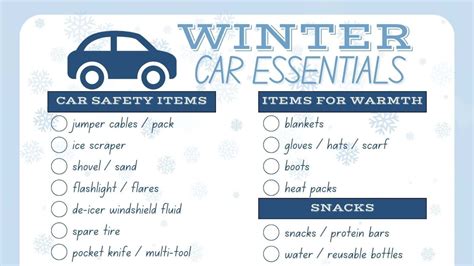Winter Essentials For Your Car