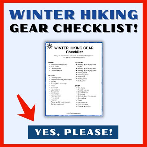 Winter Gear List