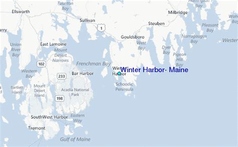 Winter Harbor Me Map
