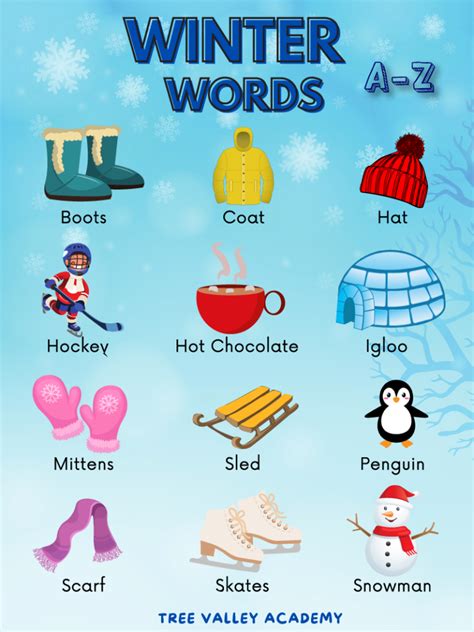 Winter Items Vocabulary