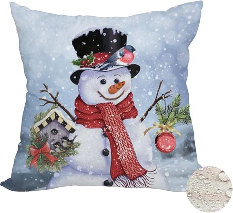 Winter Outdoor Throw Pillows