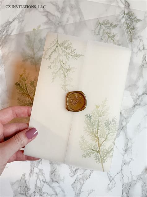 Winter Vellum Wedding Invitations