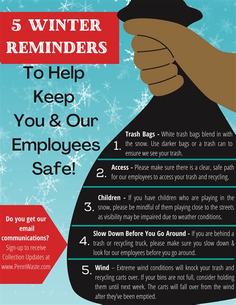 winter weather safety tips at work
