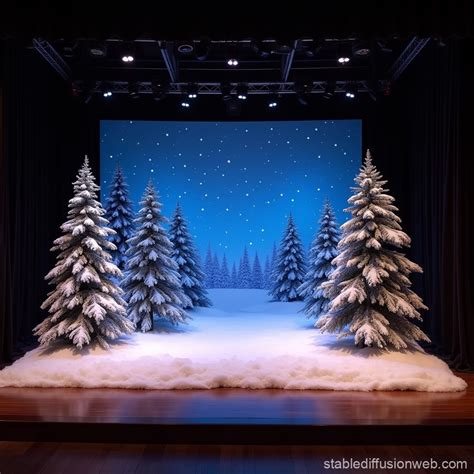 Winter Wedding Stage Backdrop