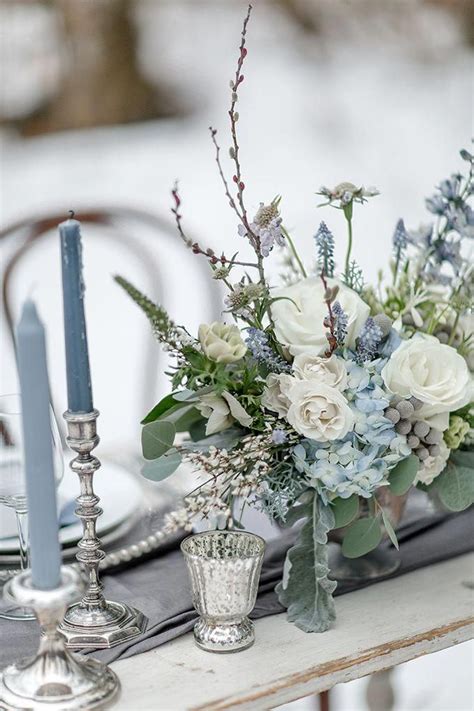 Winter Wedding Table Blue