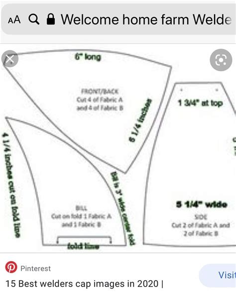 Winter Welding Cap Pattern Printable