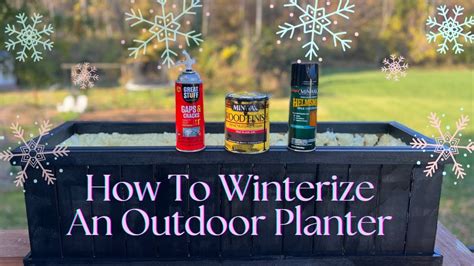 Winterize Outdoor Planters