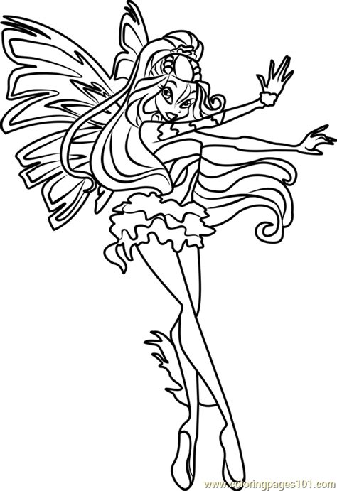 15+ Winx Club Coloring Pages Daphne