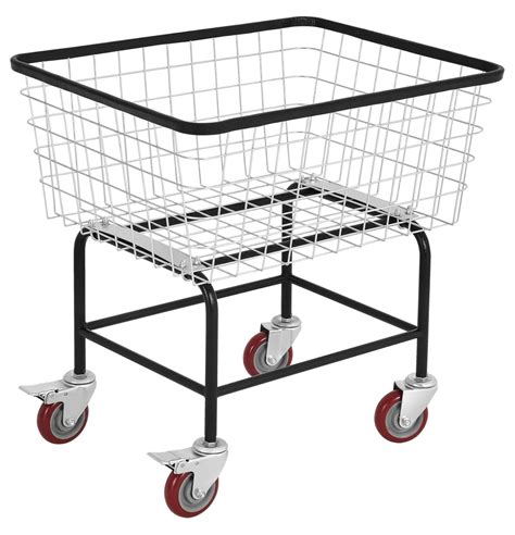 Wire Basket Laundry Cart