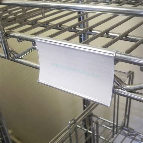 wire rack shelving label holders