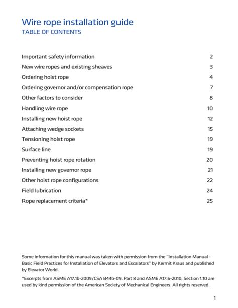 Wire Rope Installation Guide