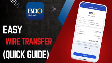 wire transfer to bdo