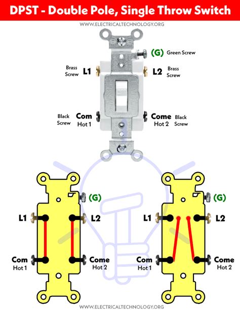 2 way double pole switch diagram Wiring Diagram and Schematics