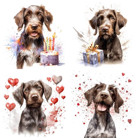 Wirehaired Pointer Printable Card