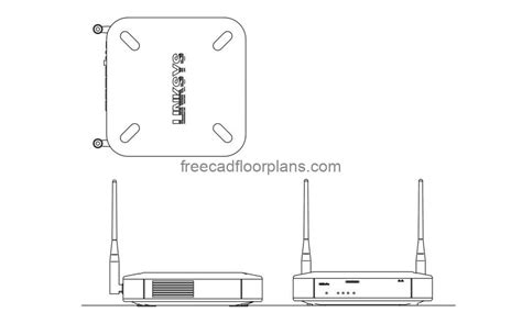 Wireless Access Point Cad Block