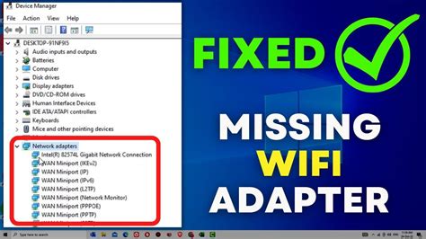 wireless adapter not listed in device manager