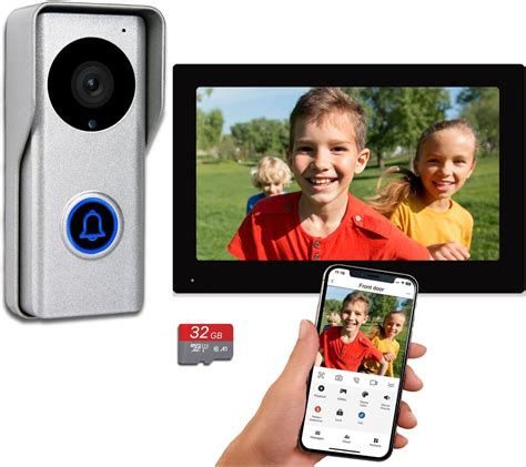 Wireless Camera Doorbell With Monitor