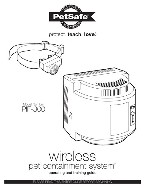 Wireless Pet Containment System Instructions