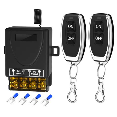 Uhppote 12vdc 433mhz 6 Channel Wireless Remote Control Switch Receiver With 2 Transmitter