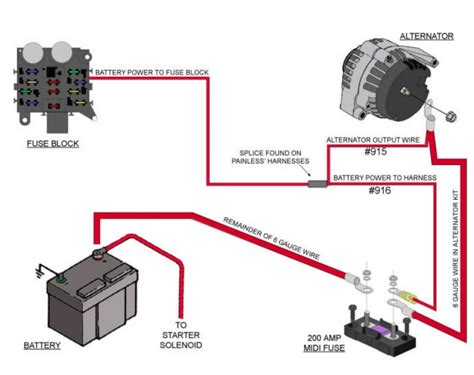 wiring diagram for 1 wire alternator