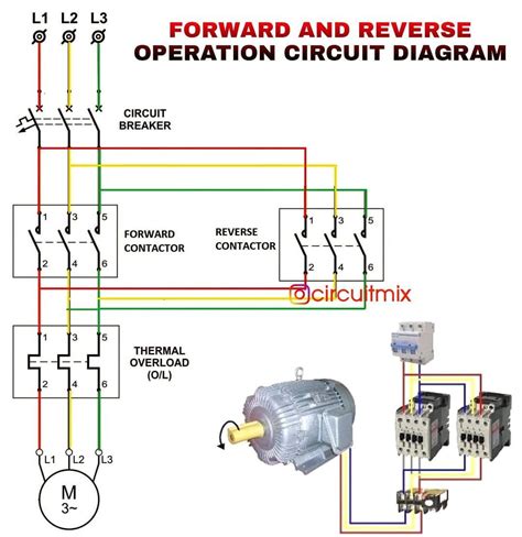 Single Phase Induction Motor Reverse and Forward Wiring Connection