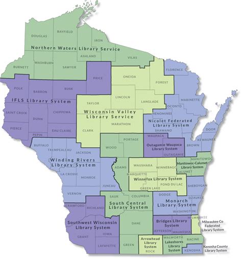 wisconsin library system map