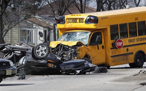 wisconsin school bus city bus crash