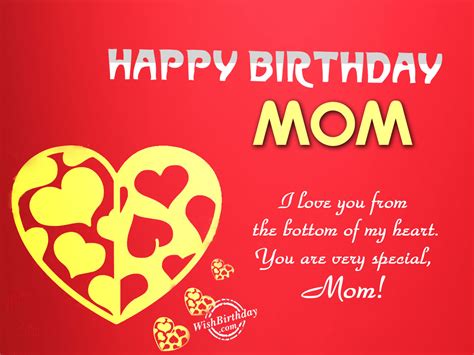 Wishes to Mom on Birthday