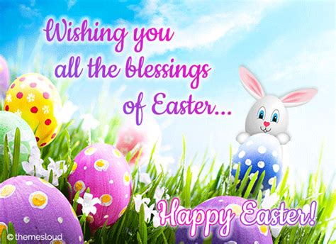 wishing you all the blessings of easter