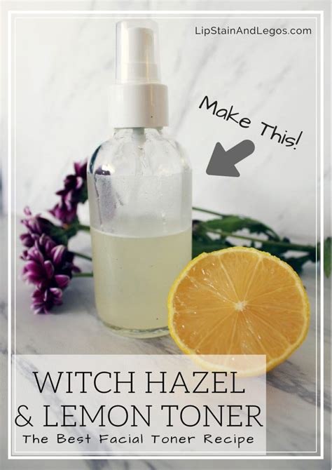 witch hazel and lemon juice toner