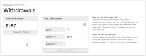 withdrawable balance