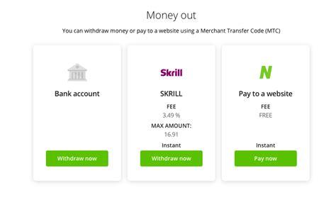 withdrawal fee skrill