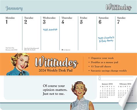 Wititudes Calendar 2024